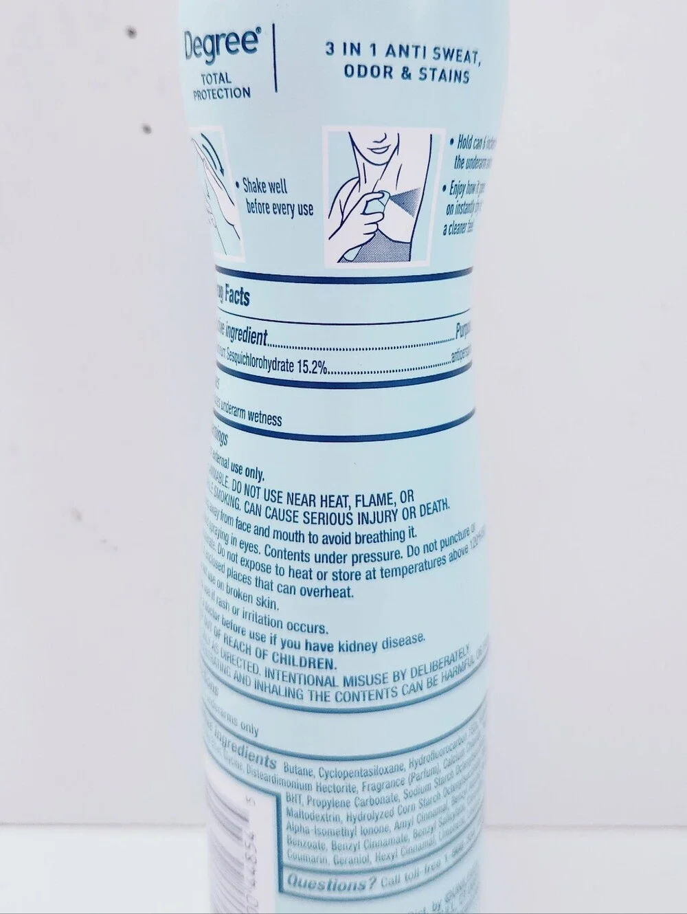⭐4/$15 Degree Ultraclear 72-Hour Black + White Deodorant Refreshing Rain